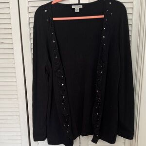 Mercer Street Studio Black Cardigan with Embellishments